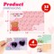 4E's Novelty 32 Pack Valentine Heart Glasses for Kids with Cards – Bulk Valentines Day Sunglasses for Classroom Exchange, Kids Party Favors, Non-Candy Valentine Gifts for School, Heart-Shaped Shades